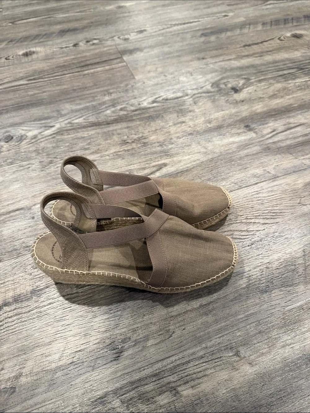 Toni Pons Taupe Espadrilles Size 40 US Size 10